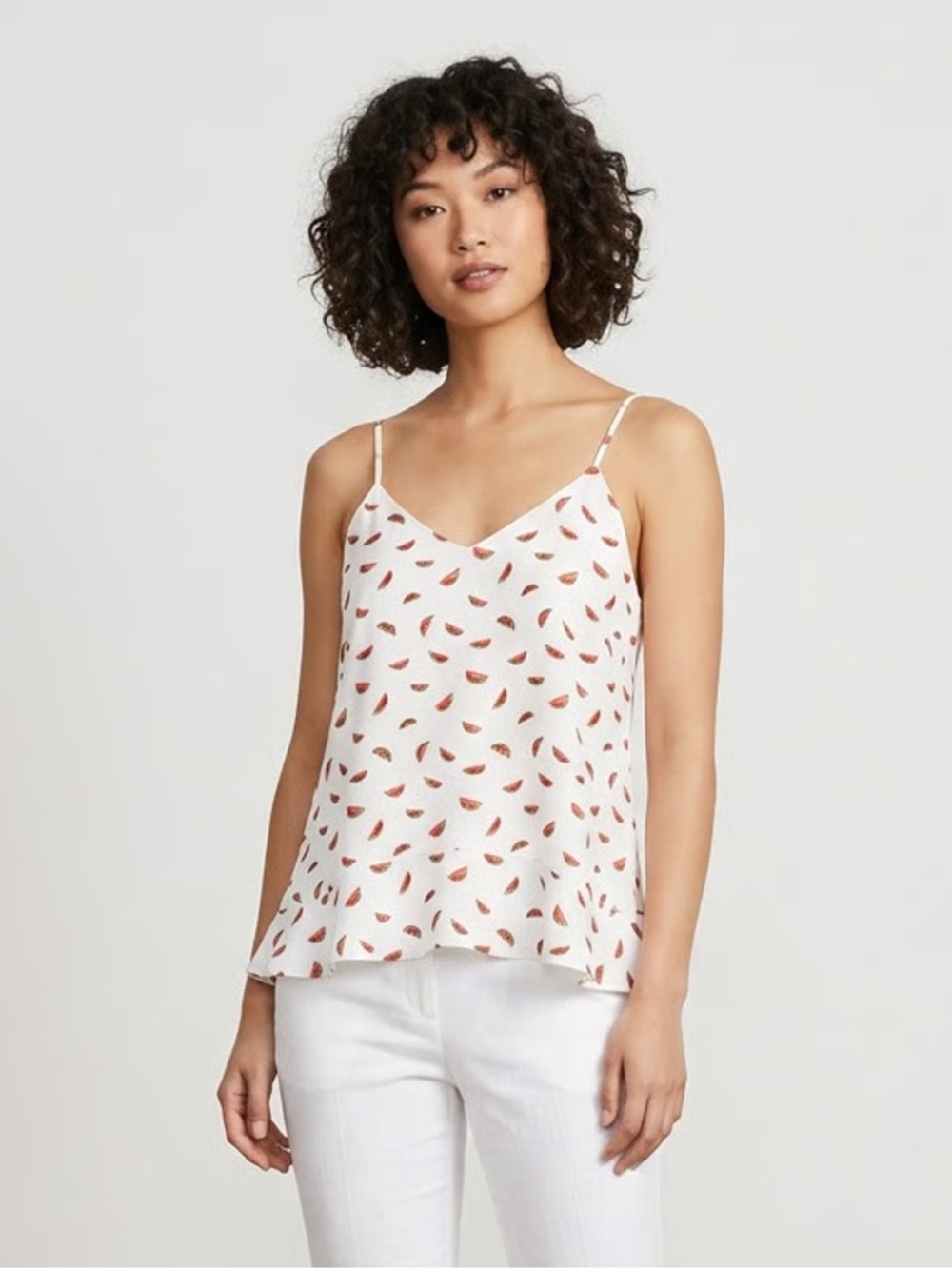 C&E | Ruffle Hem Watermelon Camisole Sz M